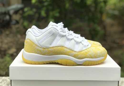 Air Jordan 11 Low WMNS Yellow Snakeskin AH7860-107 36-44.5